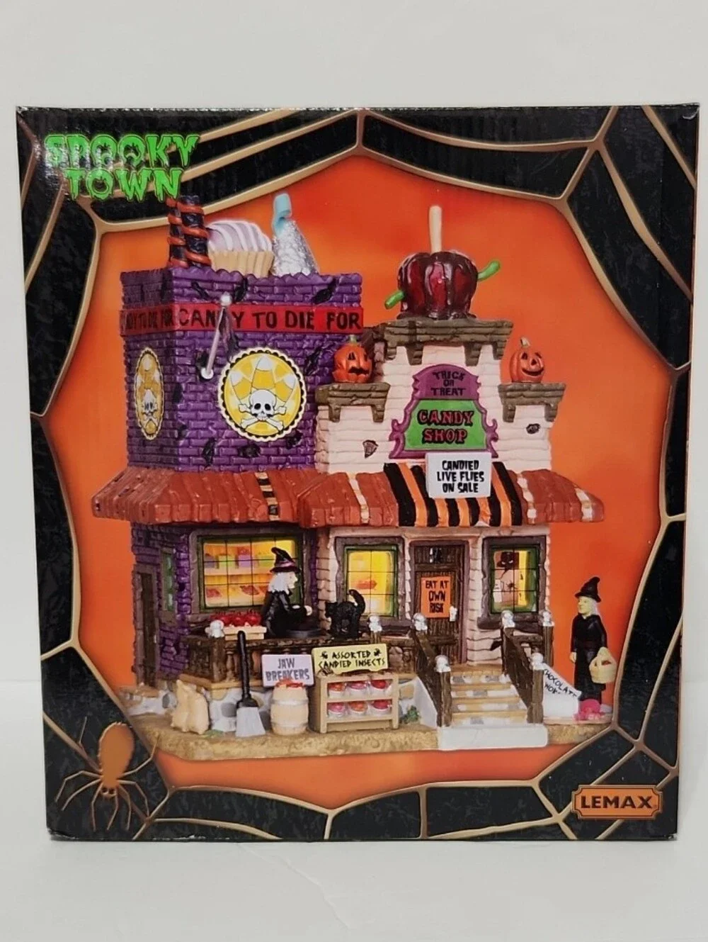 2012 Lemax Spooky Town Trick Or Treat Candy Shop Halloween Village In Box #25328